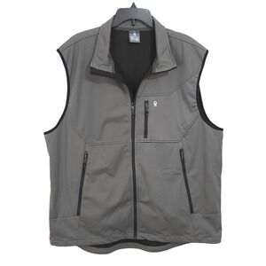 Little Donkey Andy Softshell Vest Mens XXXL Gray Full Zip Outdoor Hiking Active